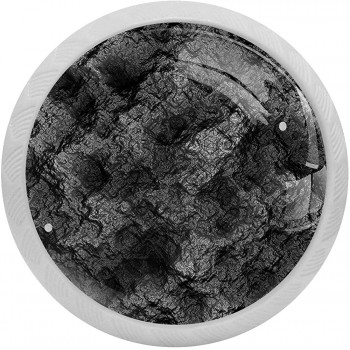 Bumpy Rock Schubladengriffe aus Kristallglas leuchtet im Dunkeln 4 Stück - B09VDFJ7JJE