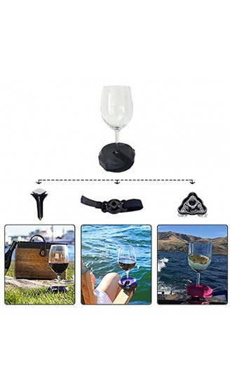 Lrocaoai Wein Glas Halter im Freien Bein Haltet Wein Stangen für Picknick Rasen Saug Napf Basen für Boote und Gurte für Terrassen StüHle - B09JVWK2X6X