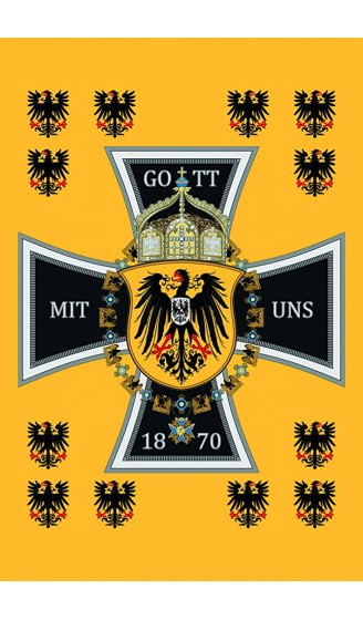 Schatzmix Gott mit Uns 1870 Metallschild Wanddeko 20x30 cm tin Sign Blechschild Blech Mehrfarbig - B079GZHS24H