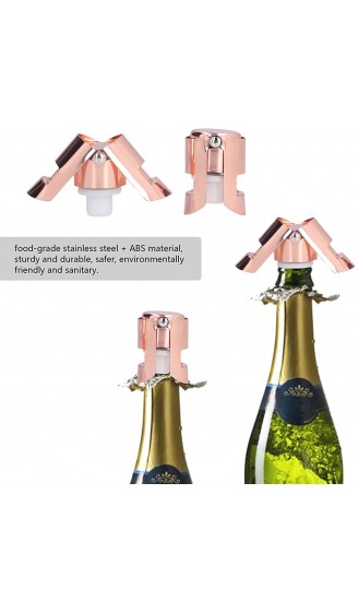 Champagnerkorken-Wein-Werkzeug-Set 6-teiliges Wein-Werkzeug-Set Champagner-Stopper Weinkonservierungskorken Weinflaschenöffner für die Küche zu Hause - B09XR45SFXG
