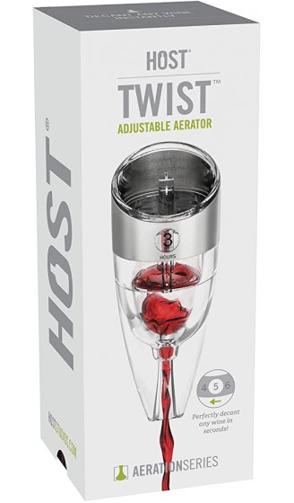 Host 8 Inch Twist Adjustable Aerator Kunststoff Clear 6.35x6.35x20.32 cm - B009H215BKF