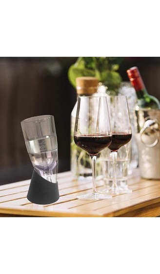 Koi Artisan Weinbelüfter tragbar und kompakt zum Belüften von Weinen ideal als Geschenk. Stilvolle Verpackung inklusive Weinstopfen - B07P8M38T2H