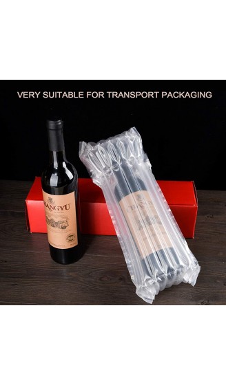 LIVEBAY Weinflaschen-Schutzbeutel 50 Packungen mit Bump Bubble Cushion Wrap Aufblasbare Luftsäulenkissenhülle Weinschutz für Gepäck Fluggesellschaft Reise - B08QCC5GGV4