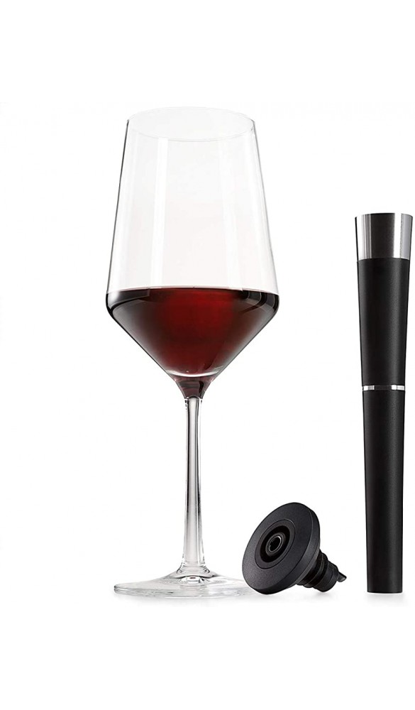 zzysh Weinverschluss System mit Argon Gas Weinflaschenverschluss – der effektivste Weg Wein nach dem Öffnen frisch zu halten. - B01LYMY02H1