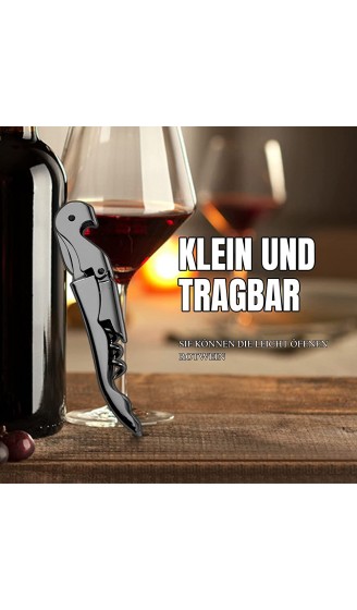 1 Packs Drincarier Kellnermesser Professional Wine Openers Upgraded Heavy Duty Edelstahl Wine Key,Classic All-in-one Corkschreck Flaschenöffner und Foil Cutter - B09MFM426TY