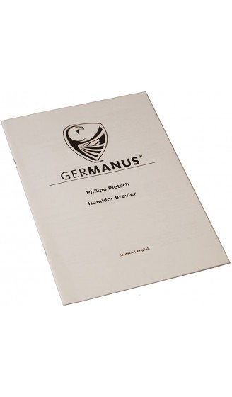 GERMANUS Zigarren Humidor Black Beauty für ca. 50 Zigarren Schwarz - B06Y541F35Q