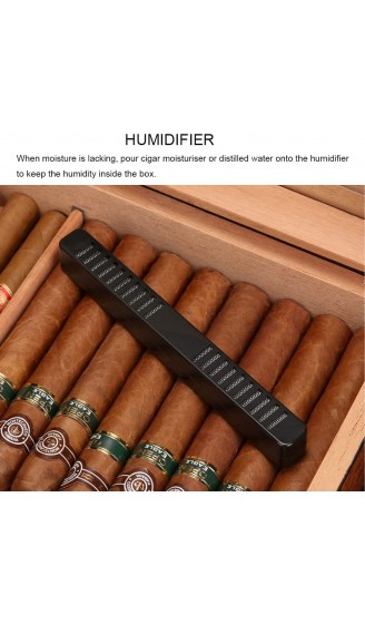 Humidor Aus Holz Versiegelte Zigarrenkiste Tragbarer Humidor Externes Hygrometer Durchsichtiges Dachfenster Geschenke Für Freunde Color : Brown S : 26x22.2x6.7cm - B09XVG5BXM1