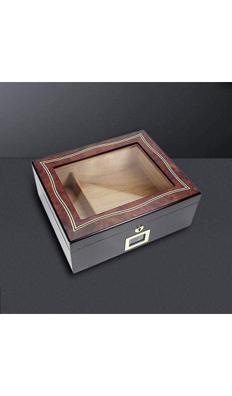 LZQBD ZENGQIANGJING Hölzerne Zigarrenbox-Desktop-Humidor-Zigarre-Desktop-Box Cedar-Humidor-transparentes Glasfenster dekorative Box - B09WMQKPZKX