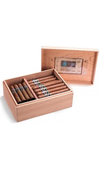 LZQBD ZENGQIANGJING Zigarrenbox Zedernholz-ackelter Alkoholisierter Kasten Massivholz-Zigarren-Humidor-Zigarre dekorative Box - B09WMMGJVS9