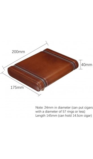 ZENGQIANGJING Tragbare Zigarrenbox kann 6 Zubehör und Geschenk-Sets for Männer und Groomsmen speichern Farbe: Hellbraun dekorative Box Farbe: Dunkelbraun Color : Light Brown - B09WMFV9VNY