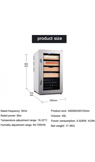 Zigarrenschachtel Barware-konstante Temperatur-Zigarrenbox elektronische Kühlzigarrenschrank Große Kapazität Zigarrenbox Teeerhaltungsschrank Intelligente Temperaturregelung Konservierungsschrank Koc - B09Y33BYW4U