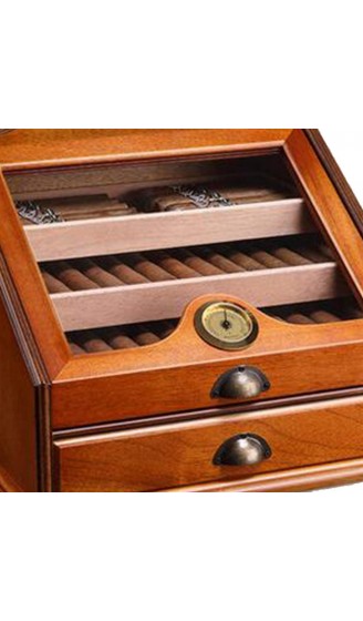 Zigarrenschachtel Barware Zigarrenkasten High-Capacity Zigarrenkasten Luftfeuchtigkeitsschachtel Zigarre Raucher Set Zigarettenbox Kiefernholz Befeuchtungsbox High-End Rauchen Set Zigarre Aufbewahrun - B09Y44ZLH2W