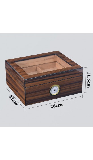 Zigarrenschachtel Humidore Cedar Box Zigarre Großraum Lagerung Xueli Zigarettenetui-Doppelpartition Lagerung Farbe: Holzfarbe Größe: 26 * 22 * ​​11,5 cm - B09Y444DRR7