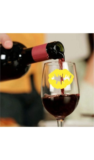 Chen0-super Weinanhänger für Stielgläser,Getränkemarker | Bunter Weinglas-Identifikator mit 4 lustigen Stilen waschbare Silikon-Aufkleber für Weingläser Tassen Dosen - B09VB96Z8YZ