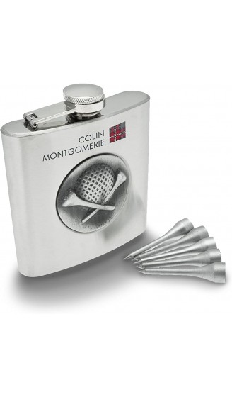 Colin Montgomerie Flachmann Golfer Hüft Flaschen Set - B0057L9BIEX