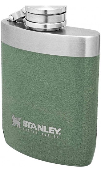 Stanley Master Flachmann 237 ml mit integrierter Stahlkappe Edelstahl-Flachmann für einfaches Befüllen und Ausgießen Flasche mit auslaufsicherer Kappe für Camping oder den täglichen Gebrauch - B08H7XDT44E