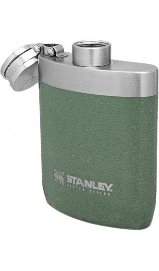 Stanley Master Flachmann 237 ml mit integrierter Stahlkappe Edelstahl-Flachmann für einfaches Befüllen und Ausgießen Flasche mit auslaufsicherer Kappe für Camping oder den täglichen Gebrauch - B08H7XDT44E