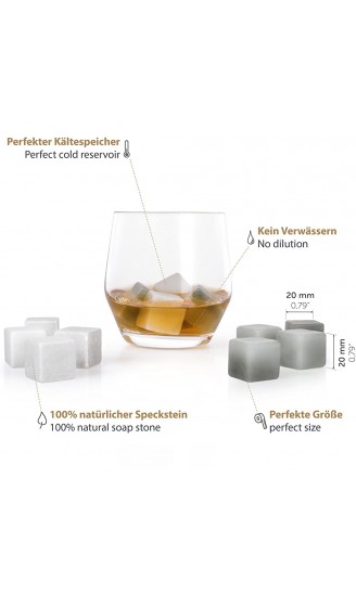 Blumtal Whisky Steine aus Speckstein 12 Stück - B075FXCJ91N