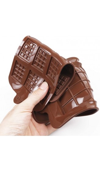 Cozihom Lebensmittelqualität Silikon Break-Apart Schokoladenformen Engery Riegel Cocao Riegel Candy Protein Form 5 Stück - B07TN6KBDHV