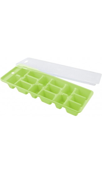 Fackelmann Eiswürfelformer Eiswürfelbox mit Deckel aus Kunststoff robuster Eiswürfelbehälter Farbe: Blau Grün Lila nicht frei wählbar Menge: 1 Stück - B007XSQNEY5