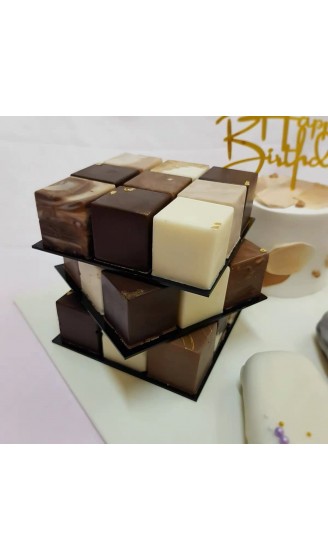 ionEgg 15 Mulden 3,6 cm Quadratische Silikonform Würfelform für die Herstellung von Schokolade Süßigkeiten Kuchen Eiswürfel Trüffel Pralinen 2 Stück - B096BHX36QH