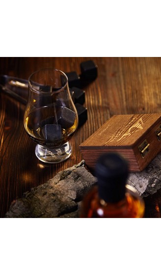 Lumaland Whiskysteine aus Granit im 6er Set inklusive Holzbox und Aufbewahrungsbeutel - B07DQP3291B