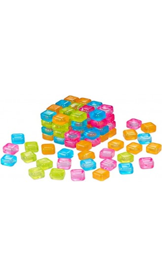 Relaxdays Eiswürfel wiederverwendbar 100er Set Partyeiswürfel für Getränke künstliche Dauereiswürfel Kunststoff bunt Mehrfarbig - B085W7JRSBI