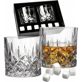 Whisky Gläser Whiskey Steine Geschenkset Eiswürfel Wiederverwendbar Geburtstag Festival Whiskey Geschenke für Männer - B09MQPPBX5P