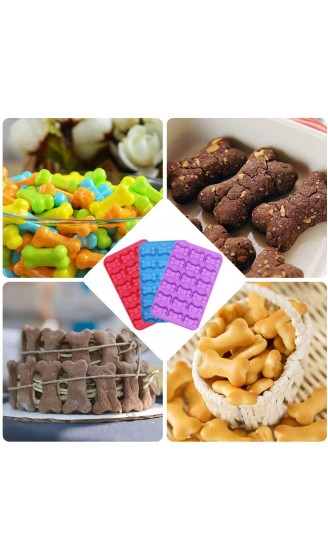 YuCool Silikon-Formen für Hundepfoten Knochen Antihaft Lebensmittelqualität für Schokolade Süßigkeiten Gelee Eiswürfel Hunde-Leckerlis 5 Stück - B07V22WZN6R