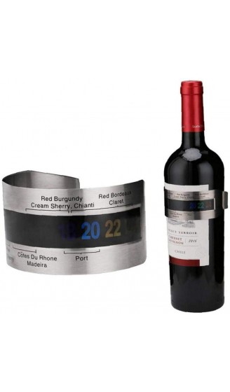1pc Edelstahl-Wein-Armband Thermometer 4-26 Grad Celsius Red Weißwein Temerature Sensor-messwerkzeuge Eleganter - B08N4NN949J