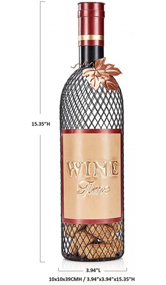 Aayla Wine Time Flaschen-Korkenhalter Weinkorkensammler Geschenk für Weinliebhaber zum Dekorieren von Haus und Küche Netzwein - B099ZWDKD7Y