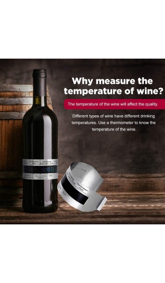 Lecxin Weinthermometer Edelstahlarmband-Thermometer für Weinflasche für Wassertanks Alle Arten von festen Oberflächen - B08CBTV6DQ3