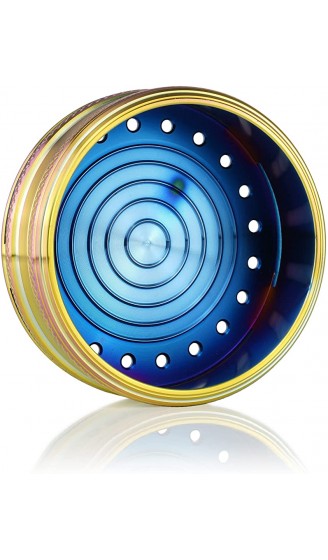 Mata Leon Kohleaufsatz Rainbow mit Cuts für Phunnel | Edelstahl HMD Hookah Device Smokebox - B09SZLWYWJN