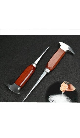 BYFRI Küche Eispickel Edelstahl-EIS-Crusher Holzgriff Japanese Style Ice Chipper Professionellen Barzubehör - B08BRYZYM7K