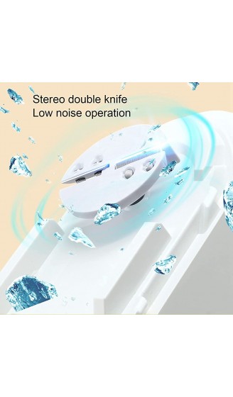 Ice Crusher Mini Electric Ice Crusher Maschine Dual Blade USB-Lade Smoothies Maker 60W Himmelblau + Weiß 57.5oz - B09NY8XPSW3