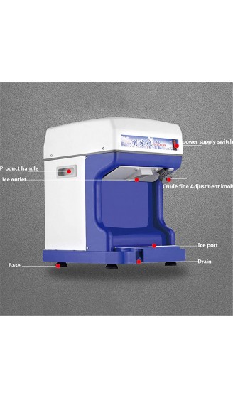 Wxnnx Ice Shaver Elektrischer Schneekegelhersteller Edelstahlklingen Vollautomatische Kommerzielle Eisbrecher-Catering-Maschine - B09C3C8HH69