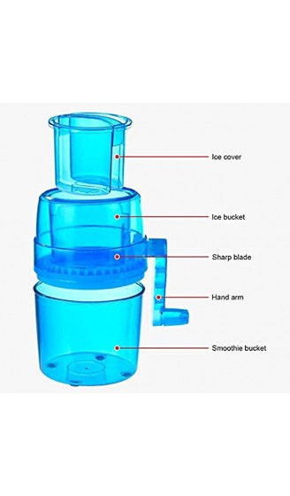 XYZMDJ. Manuelle kleine Smoothie-Maschine für den Haushalt Mini-Eisbrecher für rasierte Eismaschinen Handgequetschtes Eismaschinen-Küchenzubehör - B09XDXQHPJ7