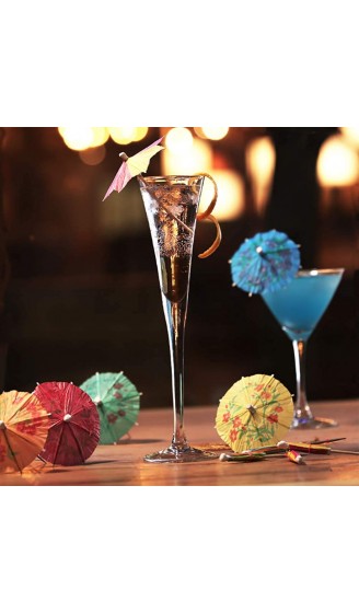 50 Stück Cocktail Deko,Cocktail Dekoration,Papier Getränk Sonnenschirme für Bar Deko Cocktailzubehör Obstteller - B0936GPJW9W