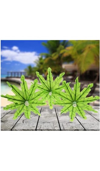 50 Stück Cocktail-Sonnenschirme grüne tropische Kokosnuss-Palme Papierschirme Cupcake-Picks für Hawaii- und Pool-Partys - B09Q5C9PCHX