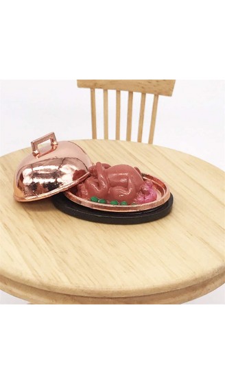 CGgJT 1: 12 Puppenhaus Miniatur-Nahrungsmittel-Toast-Truthahn mit Cover-Puppenhauszubehör - B09VKTV2MPJ