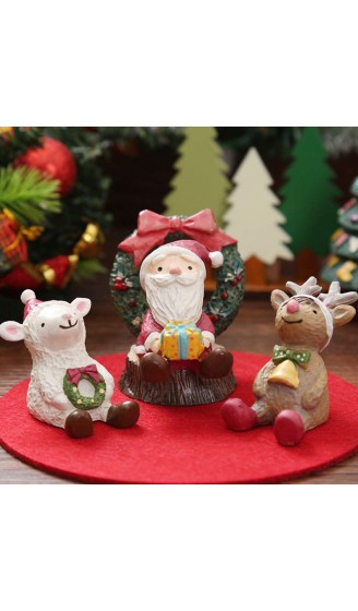 CGgJT 8 stücke Weihnachtsminiaturen Mini Auto Kaninchen Bär Hundschafe Schneemann Santa Rentierfiguren Fee Garten Puppenhaus Weihnachten Dekorationen Zubehör - B09VKTRKKC2