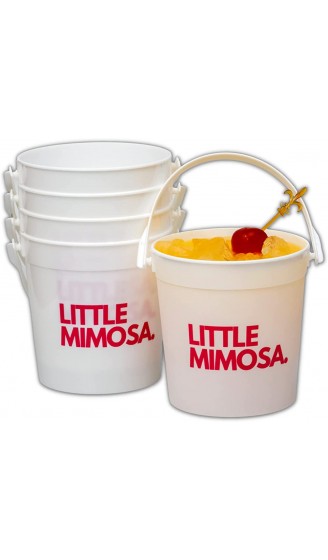 TIPSY UMBRELLA "Little Mimosa" Cocktail- Rumeimer aus Kunststoff wiederverwendbar 10 Stück Pink - B09F2TCD3JT