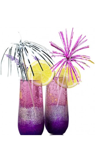 100 Stück Party-Cocktail-Deko-Getränkezubehör mit wiederverwendbarem Regenschirm Feuerwerk-Cocktail-Stick Flamingo Ananas-Cocktail-Stick und Flamingo-Rührer Party-Cocktail-Stick - B09Q338V2QW