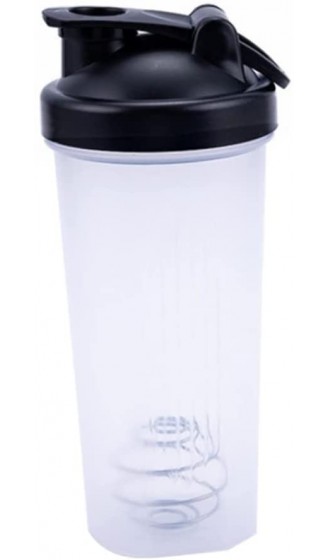 Budstfee Shaker Cup Plastik Sport Wasserflasche Tragbarer Dichtlicher Mixer Multifunktions-Shake Cup Black - B09WYHFJ41U