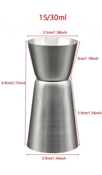 HGGDKDG Cocktail-Shaker-Set Edelstahl 550 750 ml mit Messbecher 15 30 ml 550 ml 30 ml - B09W9FVXCHF