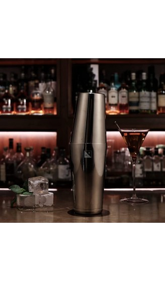 KITESSENSU Boston Shaker Dosen Pro ungewichteter 567 g & beschwerter Martini-Getränke-Shaker aus Edelstahl der Güteklasse 18 8 mit Rezeptheft - B09682CDTVO