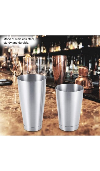 KSTE Cocktail Shaker Wein Shaker Cup Set Edelstahl 600ML 750ML Cocktail Cups for Bar-Party Home Küchenwerkzeug Farbe : Silber - B07Y24S1MVM