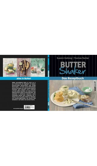 Starter-Set fürs Machen von Butter und -buttermilch: 325ml-Butter-Shaker ANTHRAZIT + kreatives Rezeptbuch - B01GK063YKQ