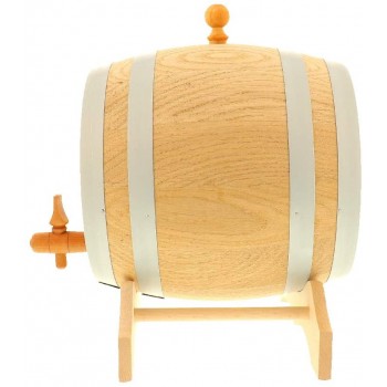 2X HOFMEISTER® 5 Liter Eichen-Fass für Wein Whisky & Schnaps traditionelle EU Handarbeit inkl. Anleitung Hahn Stopfen & Bock Wein-Fass kleines Holz-Fass 27,5 x 24 x 28 cm - B08BPJPJ5B8