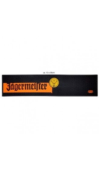 Jägermeister Barmatte Gummimatte Bar Unterlage schwarz orange gelb ca. 13 x 59cm - B07HCNSNSS4